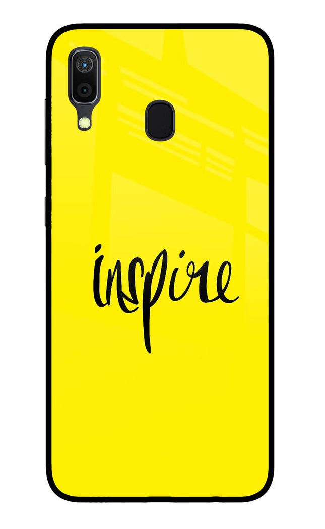 Inspire Samsung A30 Glass Case Back Cover by Casekaro
