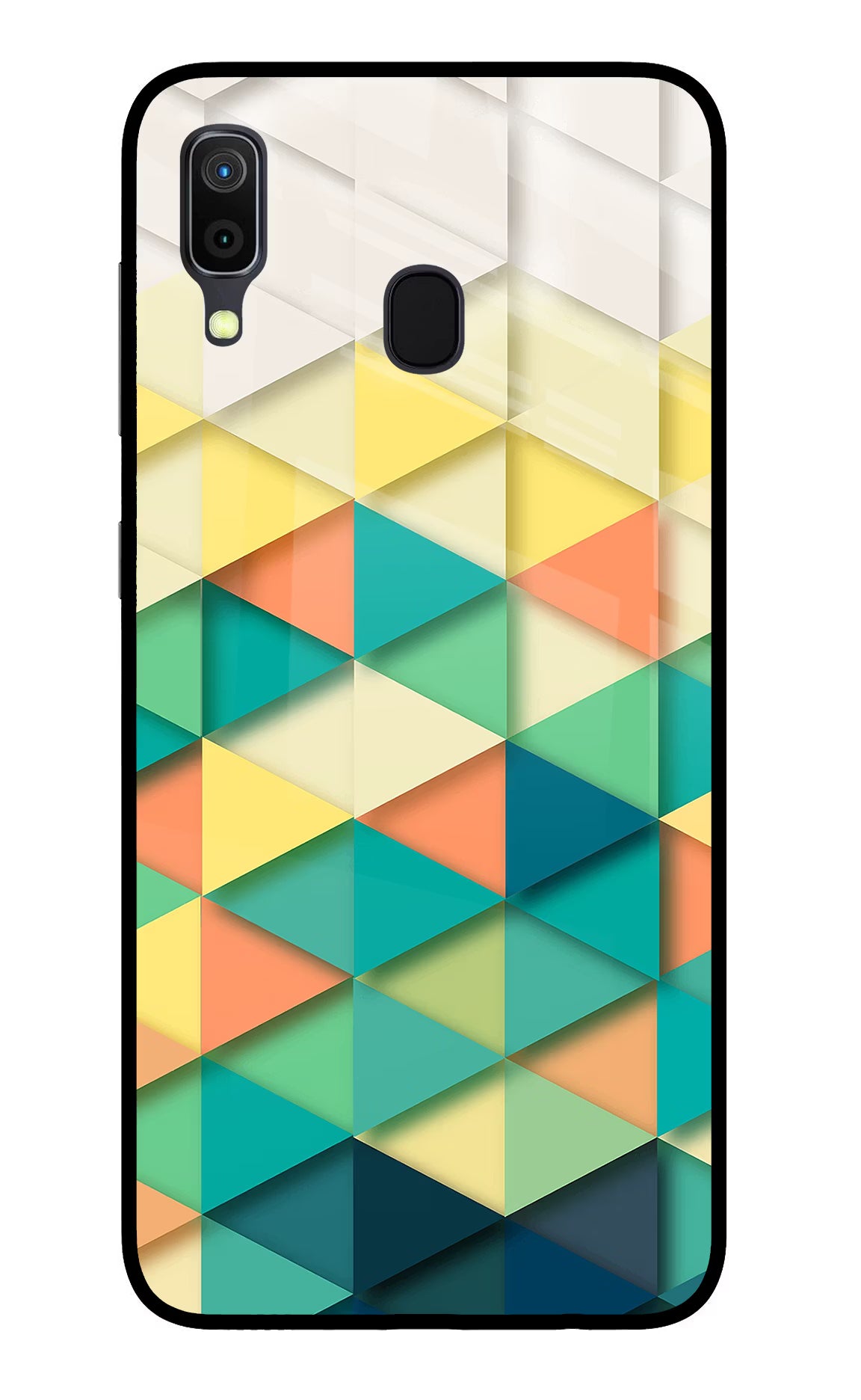 Abstract Samsung A30 Glass Case Back Cover by Casekaro