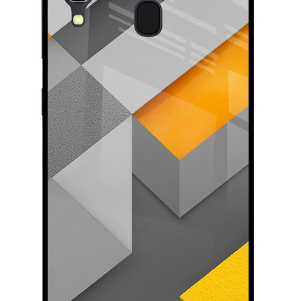 Abstract Samsung A30 Glass Case