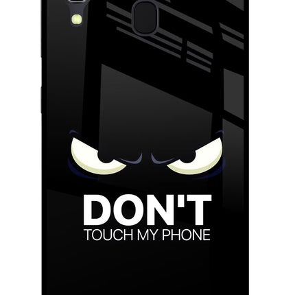 Don'T Touch My Phone Samsung A30 Glass Case Back Cover by Casekaro
