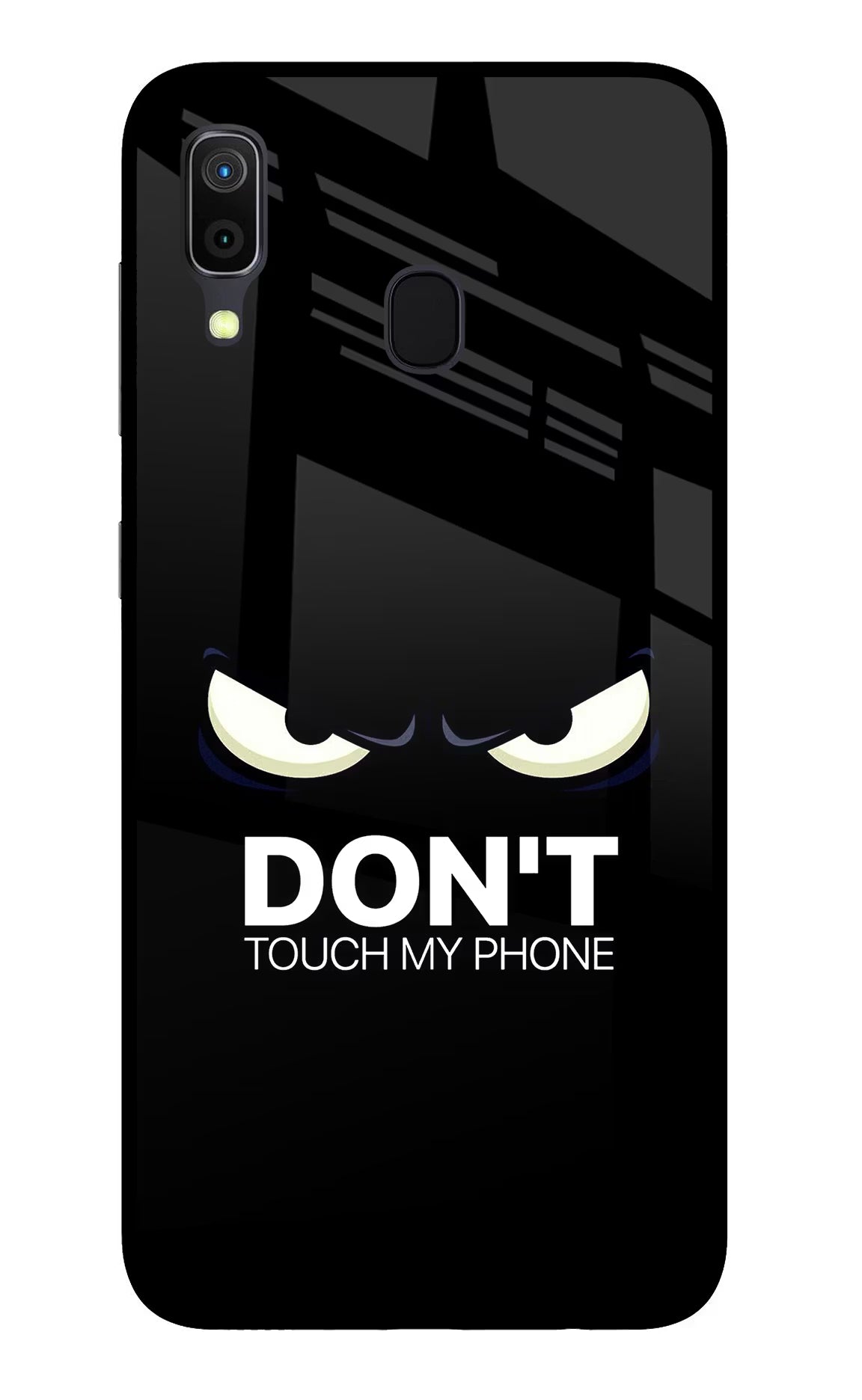 Don'T Touch My Phone Samsung A30 Glass Case Back Cover by Casekaro