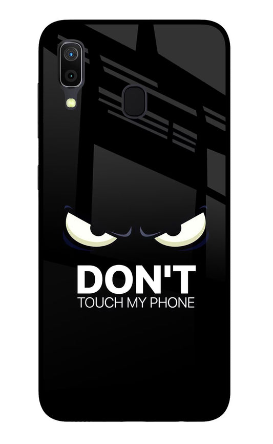 Don'T Touch My Phone Samsung A30 Glass Case