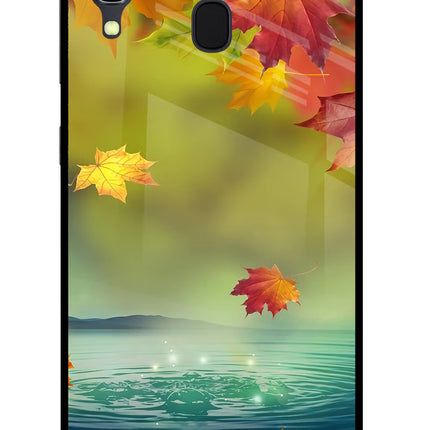 Flowers Samsung A30 Glass Case Back Cover by Casekaro