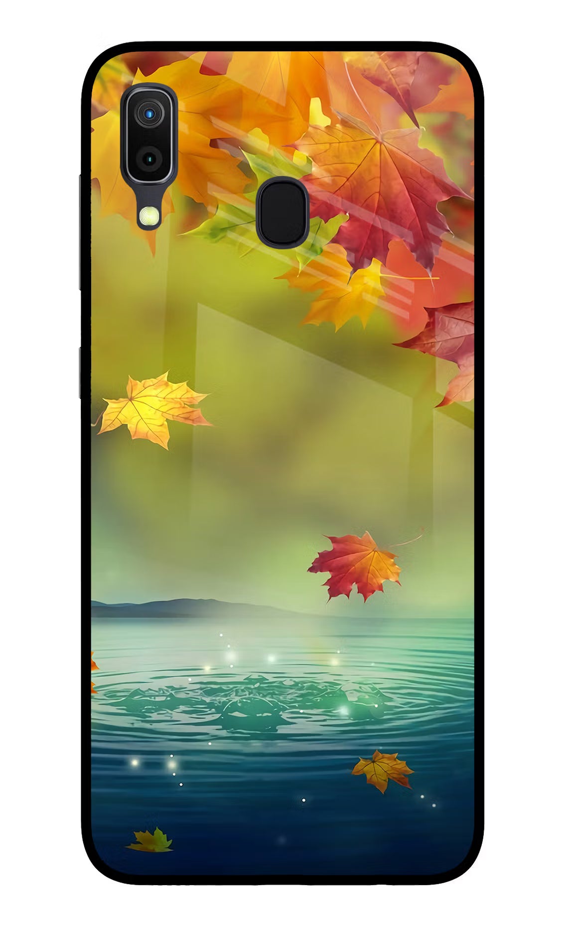 Flowers Samsung A30 Glass Case Back Cover by Casekaro