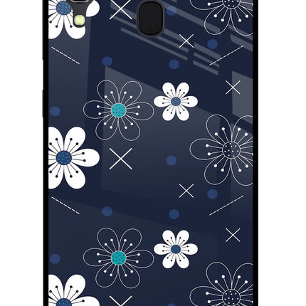 Flowers Samsung A30 Glass Case Back Cover by Casekaro