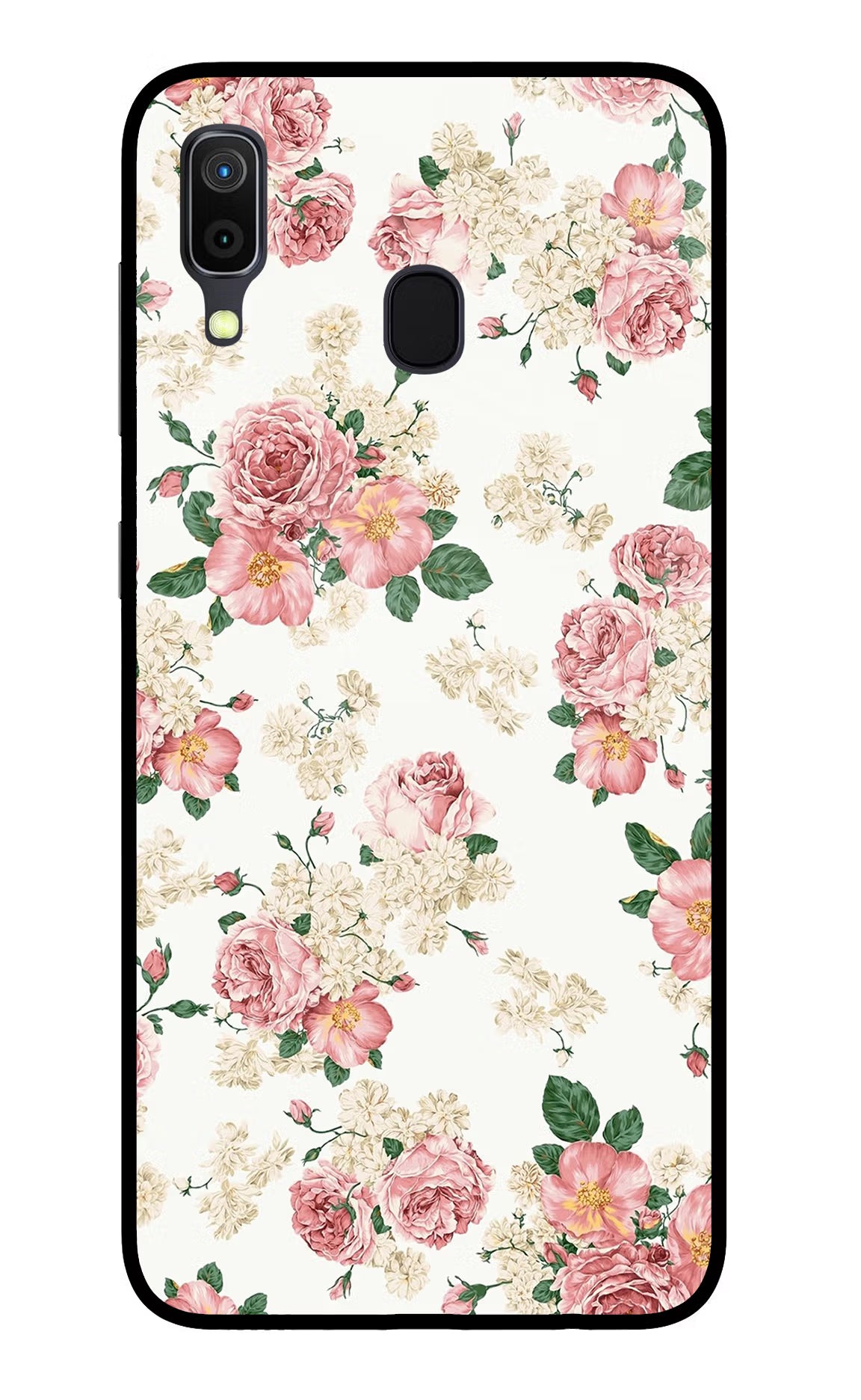Flowers Samsung A30 Glass Case