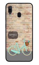 Happiness Artwork Samsung A30 Glass Case Back Cover by Casekaro