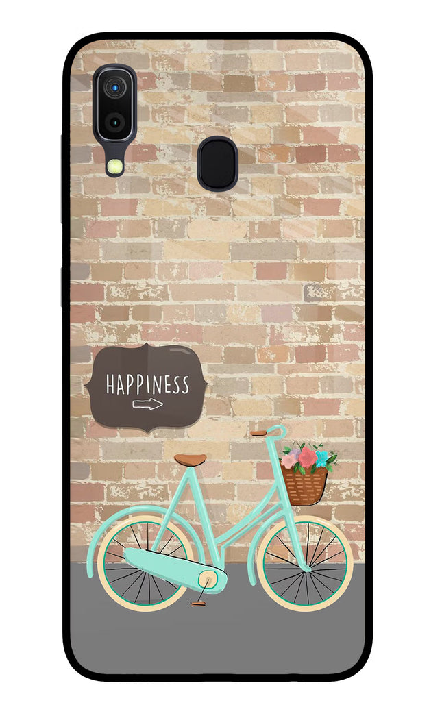 Happiness Artwork Samsung A30 Glass Case Back Cover by Casekaro