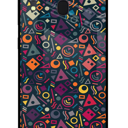 Geometric Abstract Samsung A30 Glass Case Back Cover by Casekaro