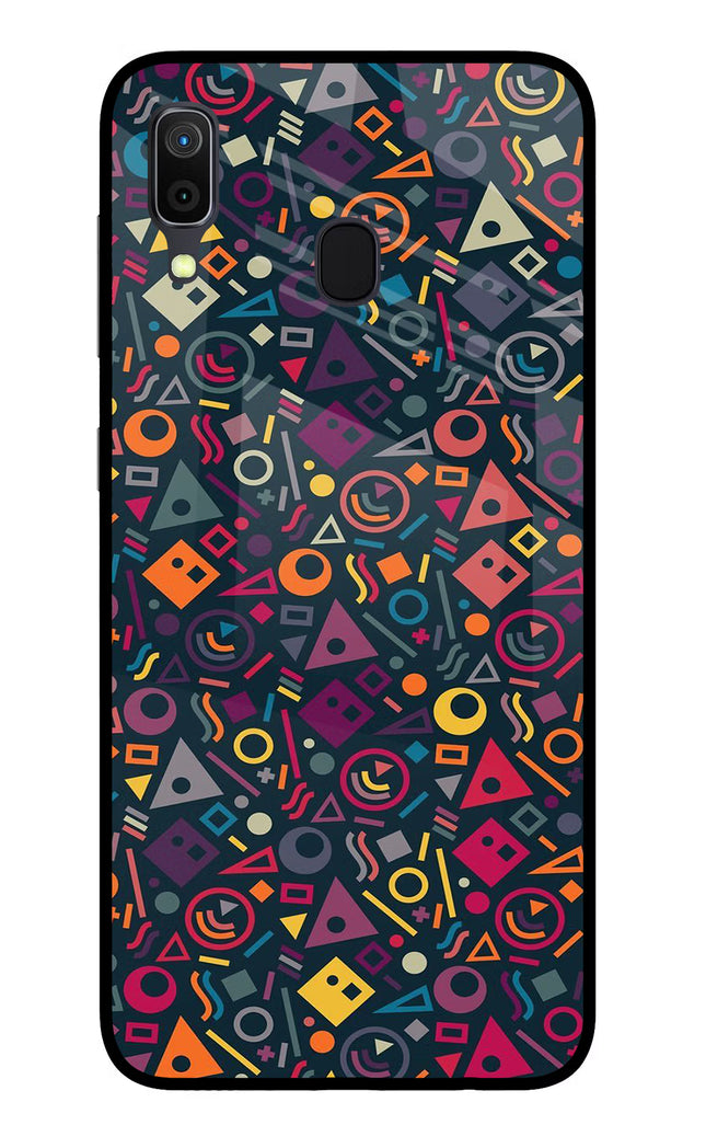 Geometric Abstract Samsung A30 Glass Case Back Cover by Casekaro
