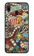 Cinema Abstract Samsung A30 Glass Case