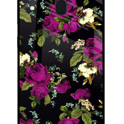 Flowers Samsung A30 Glass Case Back Cover by Casekaro