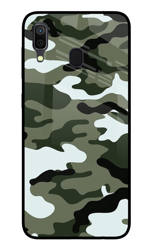 Camouflage Samsung A30 Glass Case