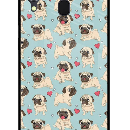 Pug Dog Samsung A30 Glass Case