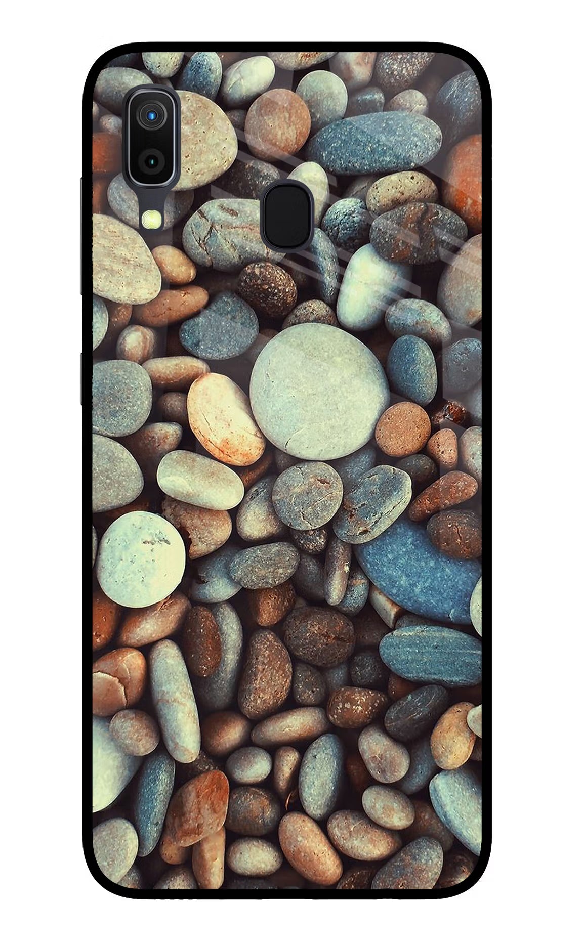 Pebble Samsung A30 Glass Case