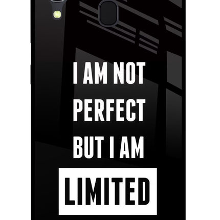 I Am Not Perfect But I Am Limited Edition Samsung A30 Glass Case
