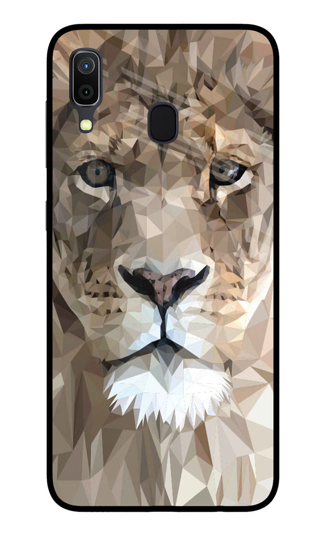 Lion Art Samsung A30 Glass Case Back Cover by Casekaro