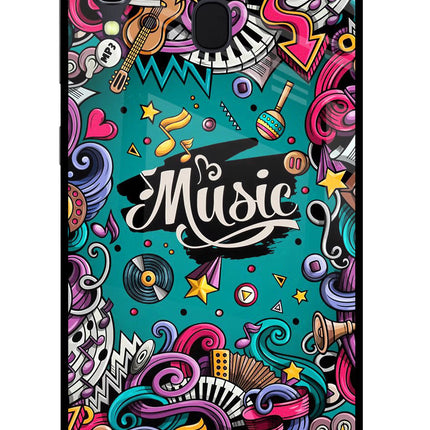 Music Graffiti Samsung A30 Glass Case
