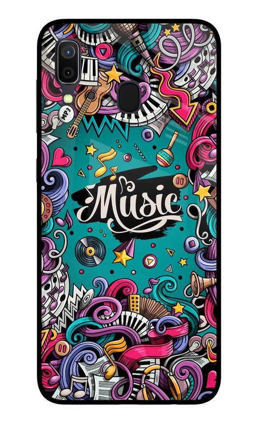 Music Graffiti Samsung A30 Glass Case