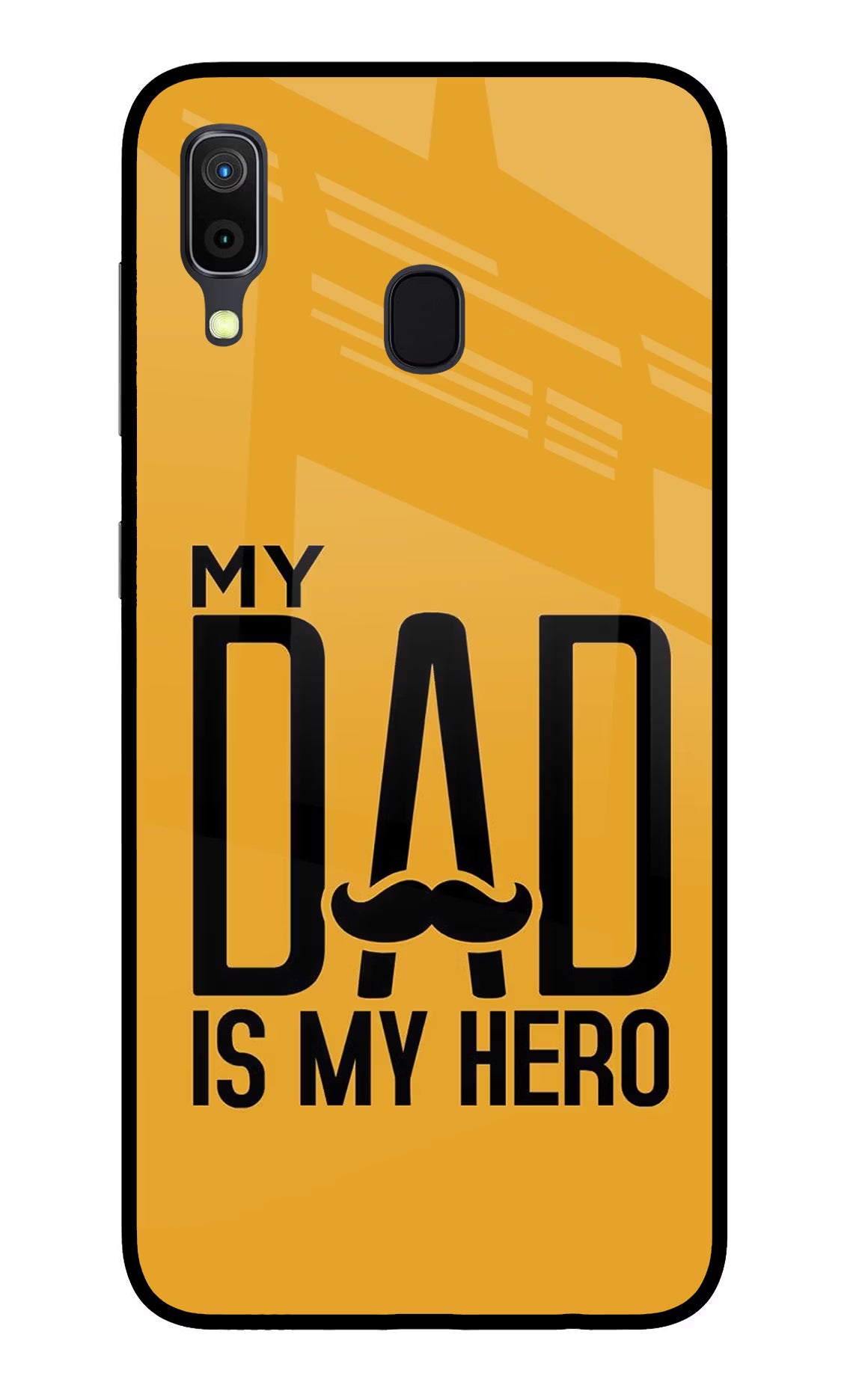 My Dad Is My Hero Samsung A30 Glass Case Back Cover by Casekaro