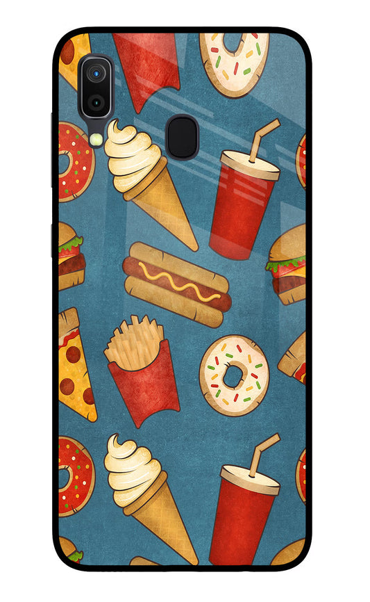 Foodie Samsung A30 Glass Case