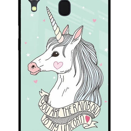 Unicorn Wallpaper Samsung A30 Glass Case