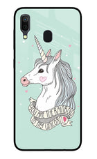 Unicorn Wallpaper Samsung A30 Glass Case
