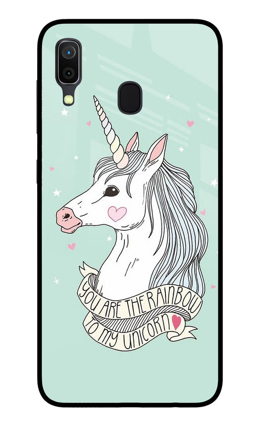 Unicorn Wallpaper Samsung A30 Glass Case