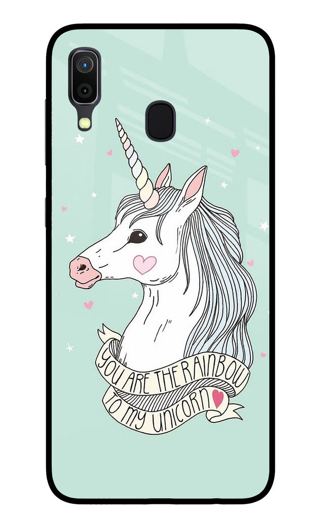 Unicorn Wallpaper Samsung A30 Glass Case