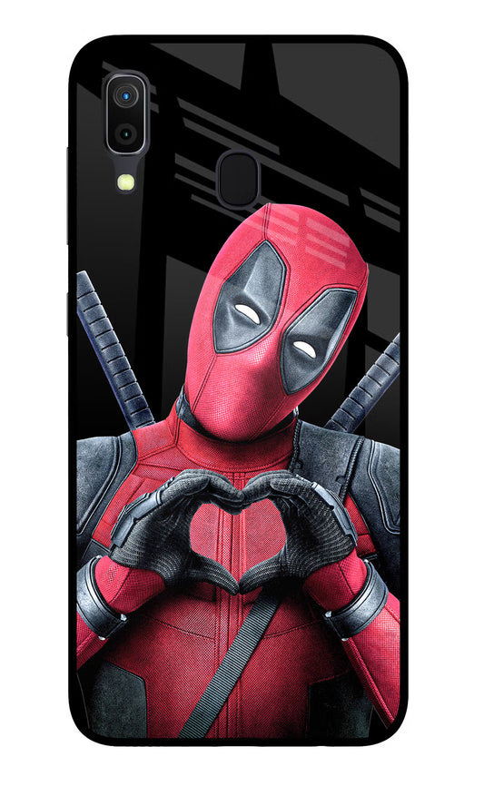 Deadpool Samsung A30 Glass Case
