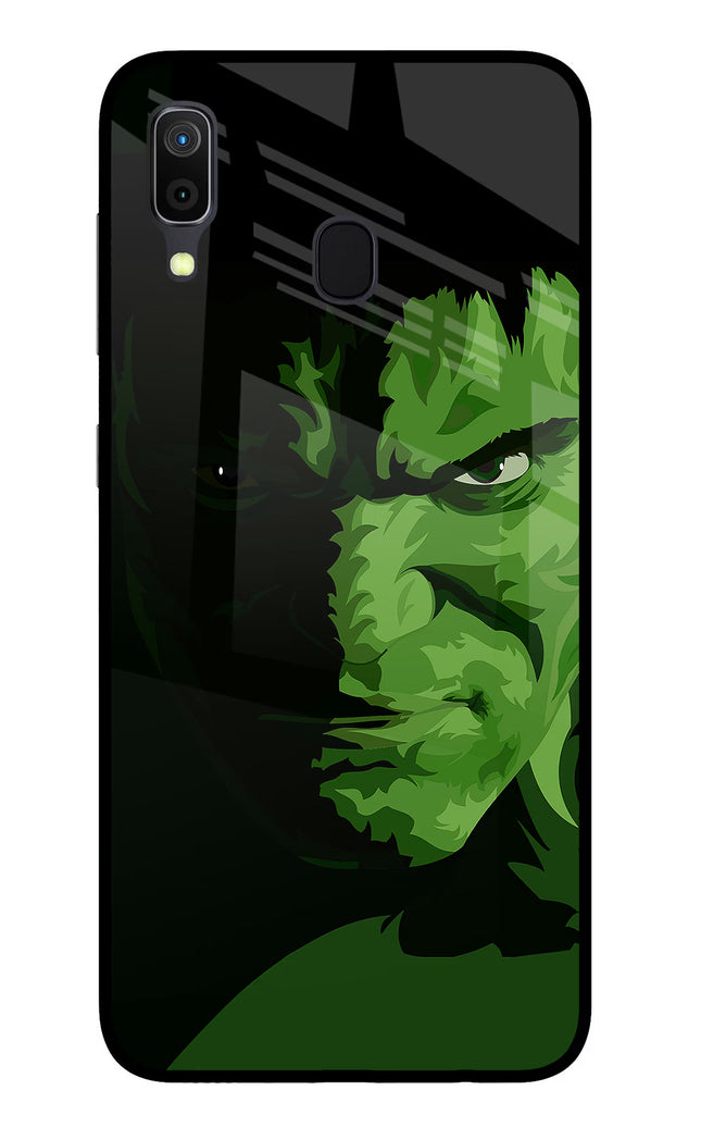 HULK Samsung A30 Glass Case Back Cover by Casekaro