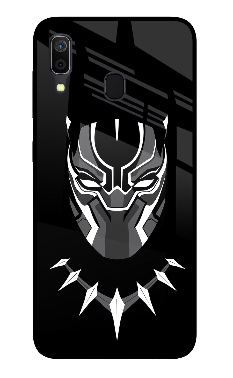 Black Panther Samsung A30 Back Cover, Glass case