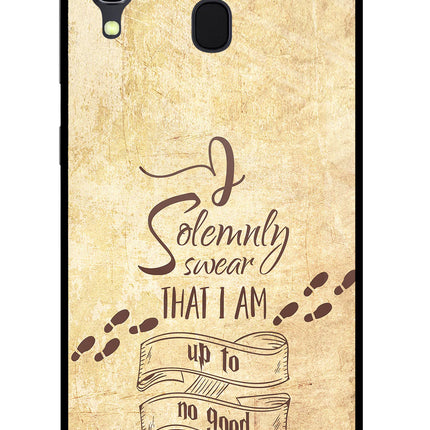 I Solemnly swear that i up to no good Samsung A30 Glass Case