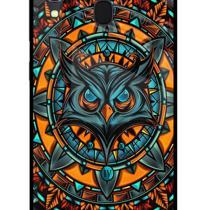 Angry Owl Art Samsung A30 Glass Case