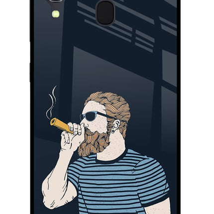 Smoking Samsung A30 Glass Case