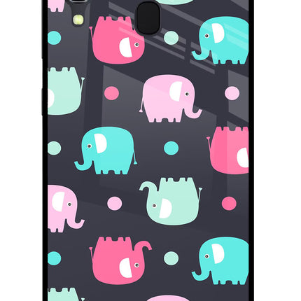 Elephants Samsung A30 Glass Case