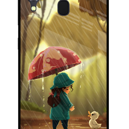 Rainy Day Samsung A30 Glass Case