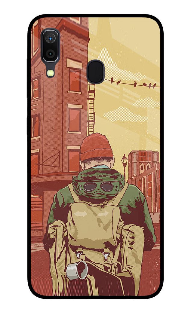 Adventurous Samsung A30 Glass Case Back Cover by Casekaro