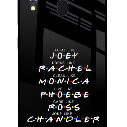 FRIENDS Character Samsung A30 Glass Case
