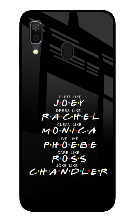 FRIENDS Character Samsung A30 Glass Case