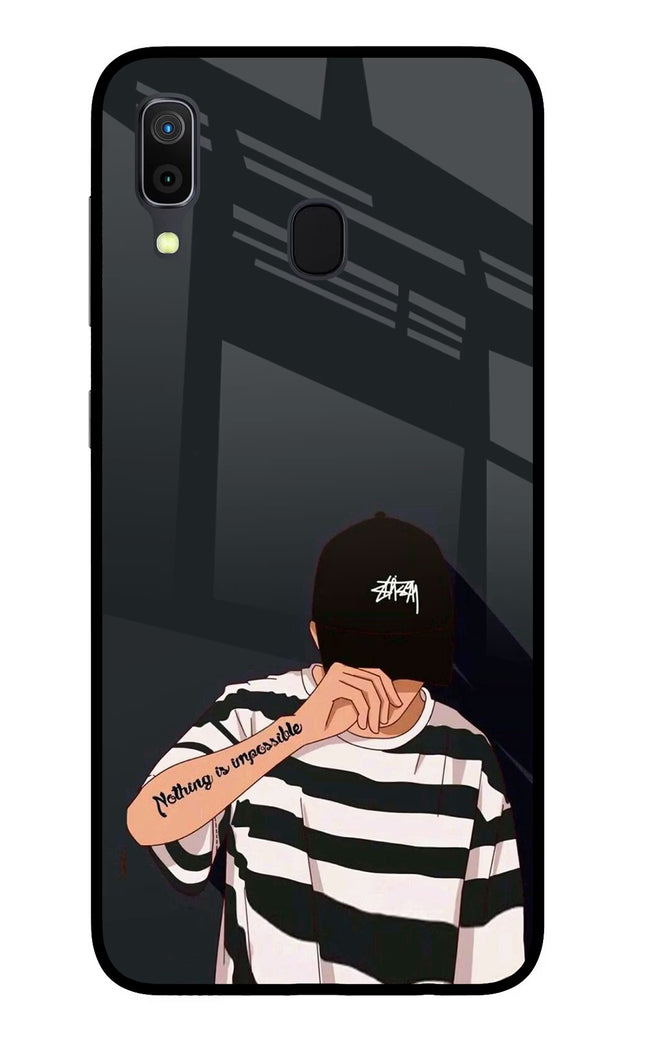 Aesthetic Boy Samsung A30 Glass Case