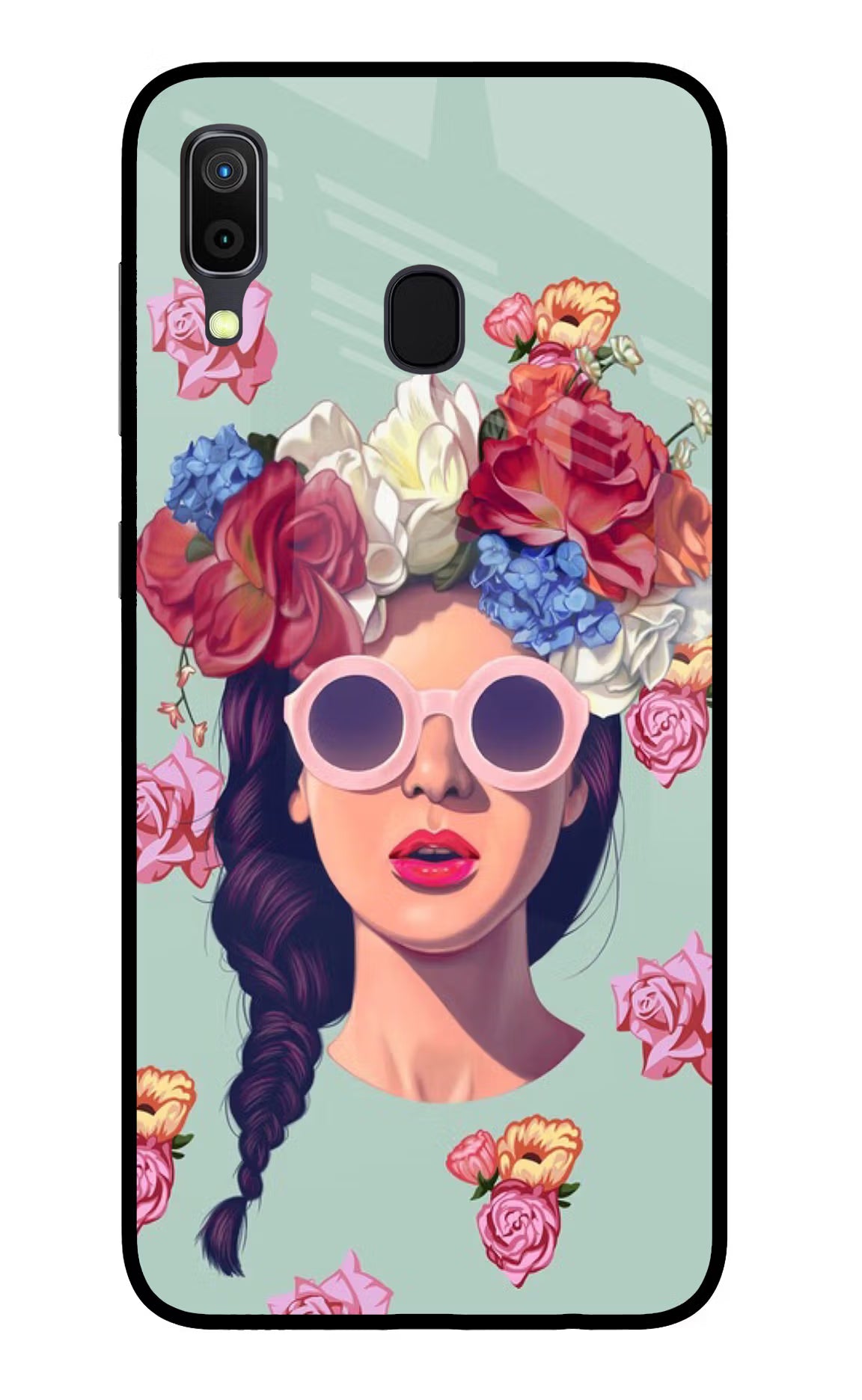 Pretty Girl Samsung A30 Glass Case Back Cover by Casekaro