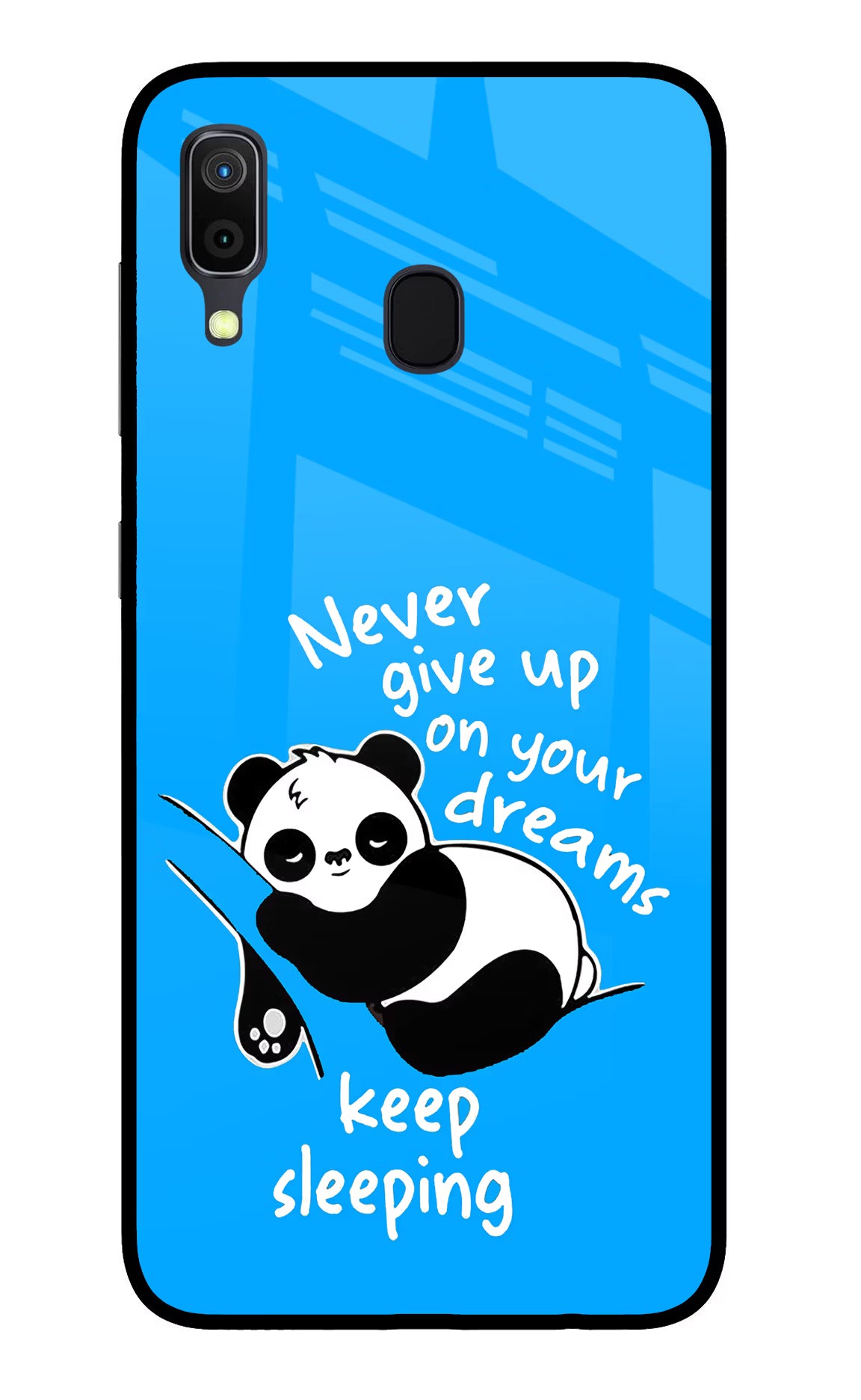 Keep Sleeping Samsung A30 Glass Case Back Cover by Casekaro
