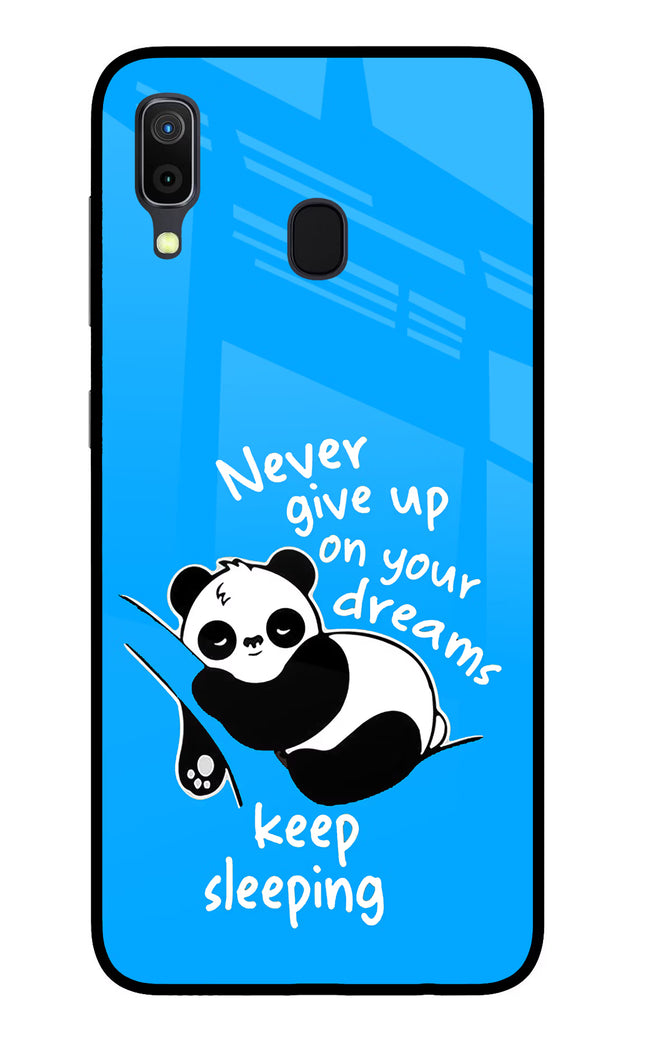 Keep Sleeping Samsung A30 Glass Case Back Cover by Casekaro
