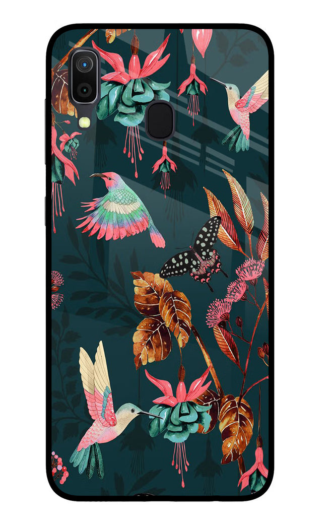 Birds Samsung A30 Glass Case Back Cover by Casekaro