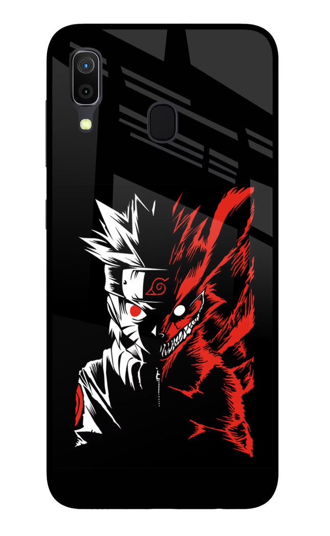 Naruto Two Face Samsung A30 Glass Case Back Cover by Casekaro