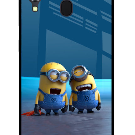 Minion Laughing Samsung A30 Glass Case