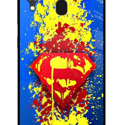 Superman logo Samsung A30 Glass Case