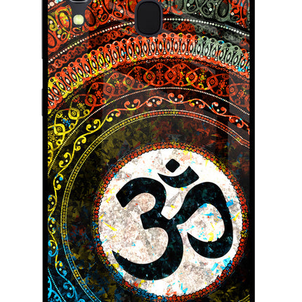 Om Cultural Samsung A30 Glass Case