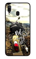 Ride More Worry Less Samsung A30 Glass Case